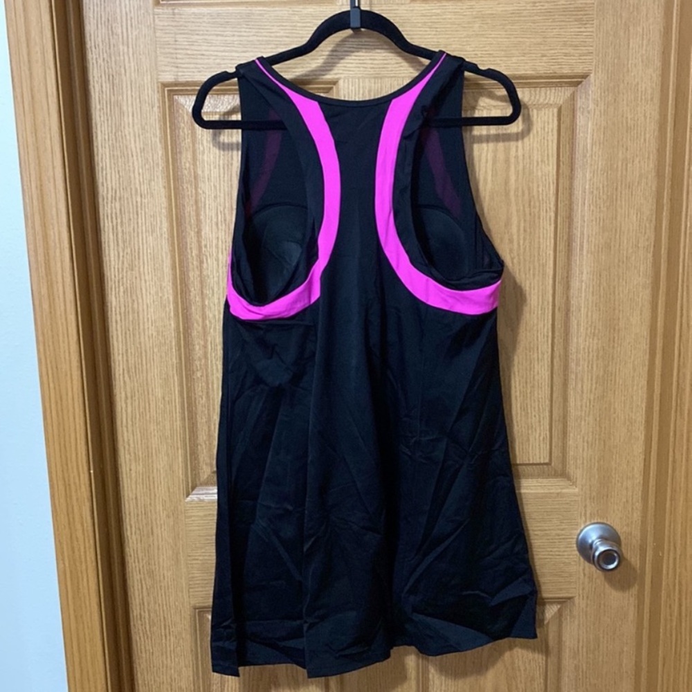New 2pc Racerback High Neck Swimdress Set Plus Size 20 Swimsuits For All - Picture 6 of 7